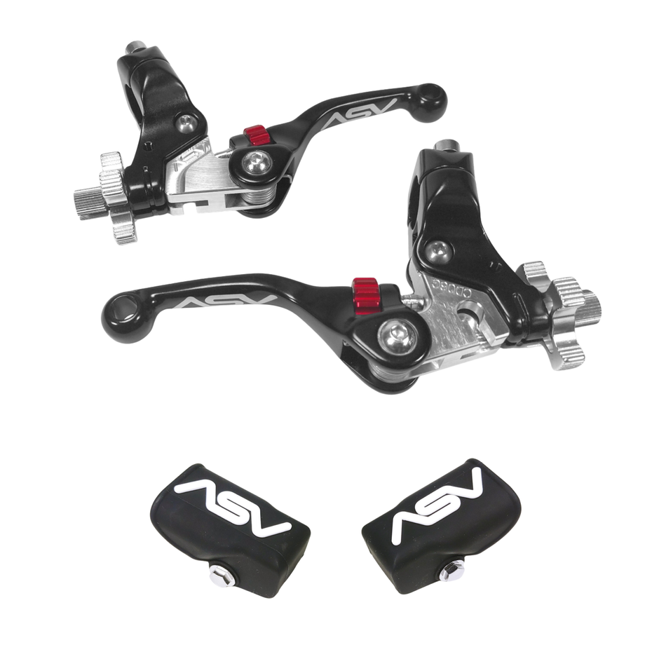 ASV F4 Front Cable Brake & Clutch Perch Levers Pair Pack