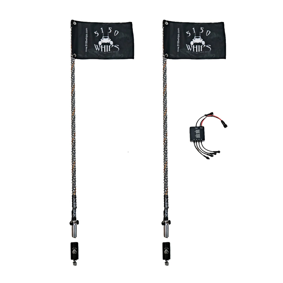 5150 Whips 187 LED Whips Pair