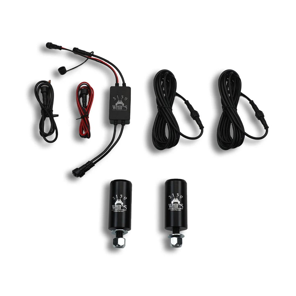 5150 Whips 187 Platinum LED Whips Pair