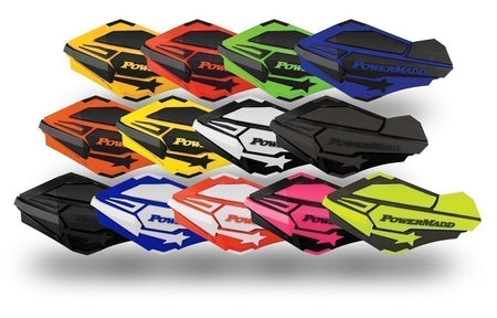 PowerMadd Sentinel handguards shown in available color options