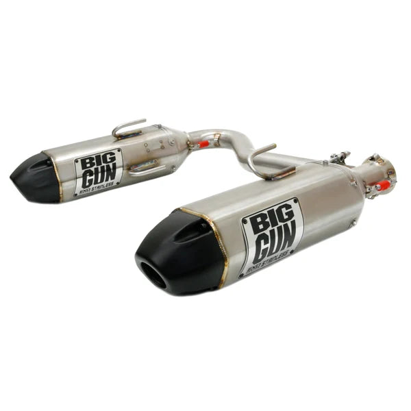 Big Gun EXO Stainless Dual Slip On Muffler - Polaris Scrambler XP 1000 (14-19)
