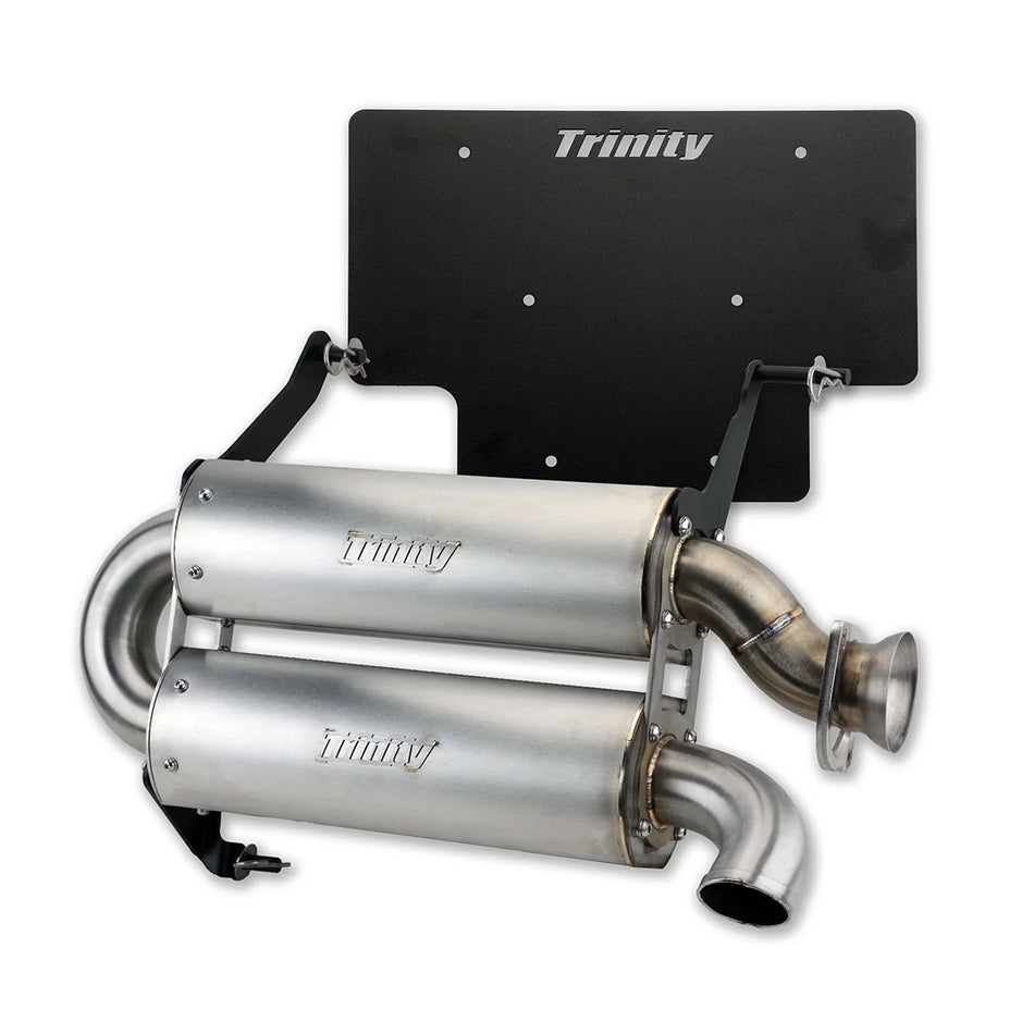 Trinity Racing Dual Quiet Exhaust Slip On - Polaris Xpedition 2022-2026