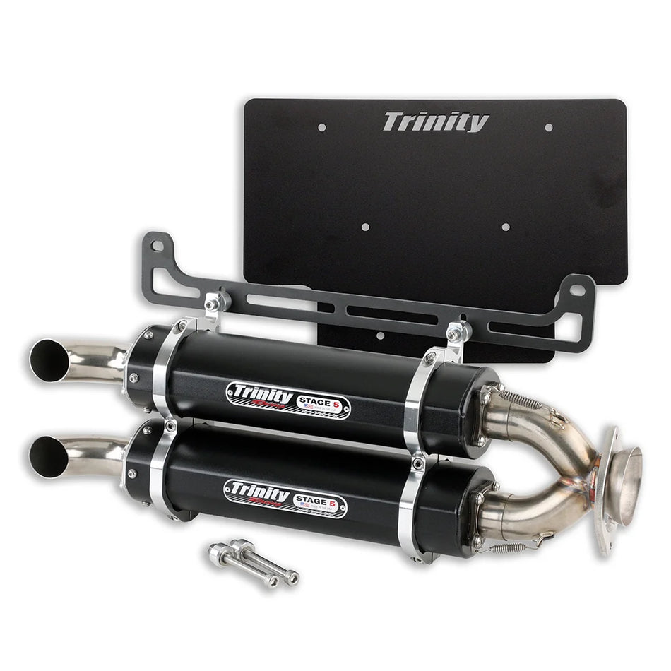 Trinity Racing Stage 5 Dual Exhaust Slip On - Polaris Xpedition 2022-2026