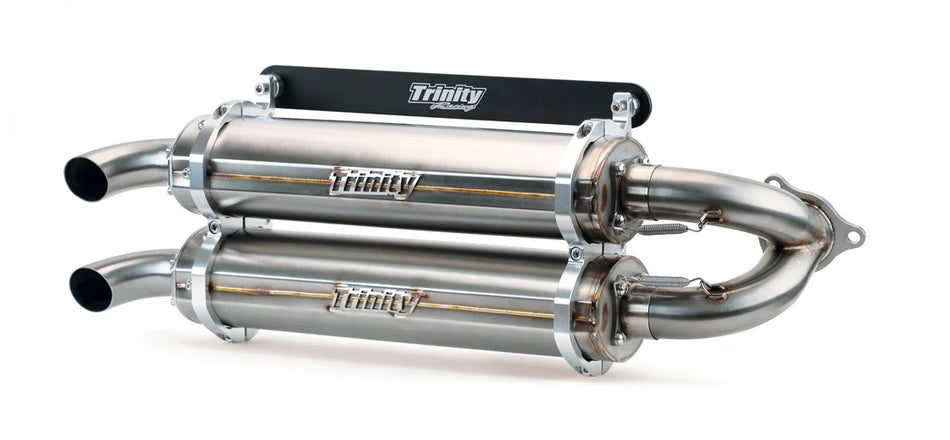 Trinity Racing Exhaust Slip On Stainless Steel - Polaris RZR Pro XP / Turbo R / Pro S