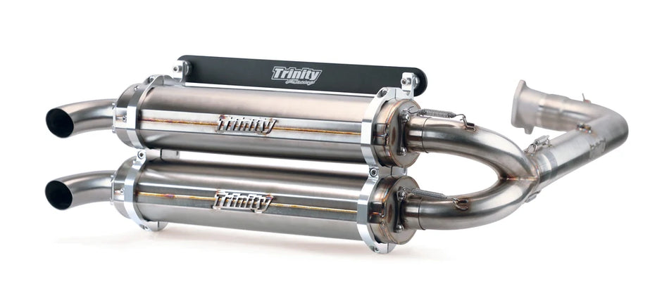 Trinity Racing Full Exhaust System Stainless Steel - Polaris RZR Pro XP / Turbo R
