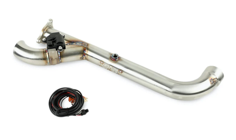 Trinity Racing Side Piece Header Pipe Electronic Cut Out - Polaris XP Turbo / Turbo S
