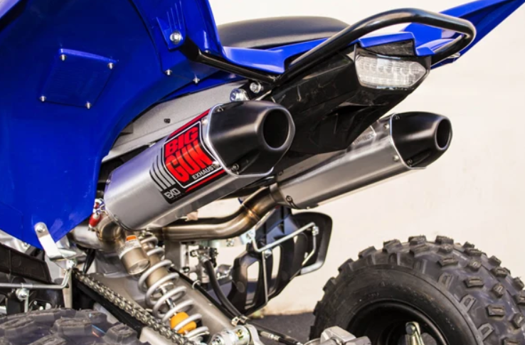 Big Gun EXO Series Dual Full Exhaust System - Yamaha Raptor 700 (06-14)