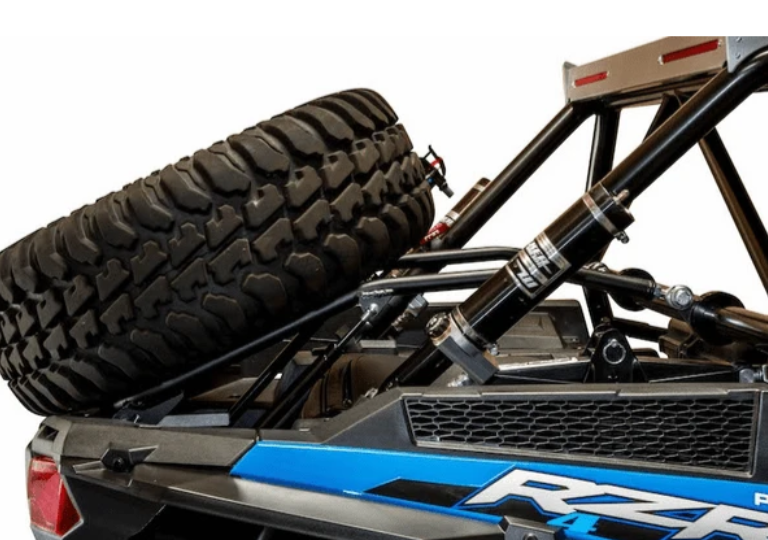 Trinity Racing High Clearance Spare Tire Carrier Polaris RZR XP Turbo / Turbo S