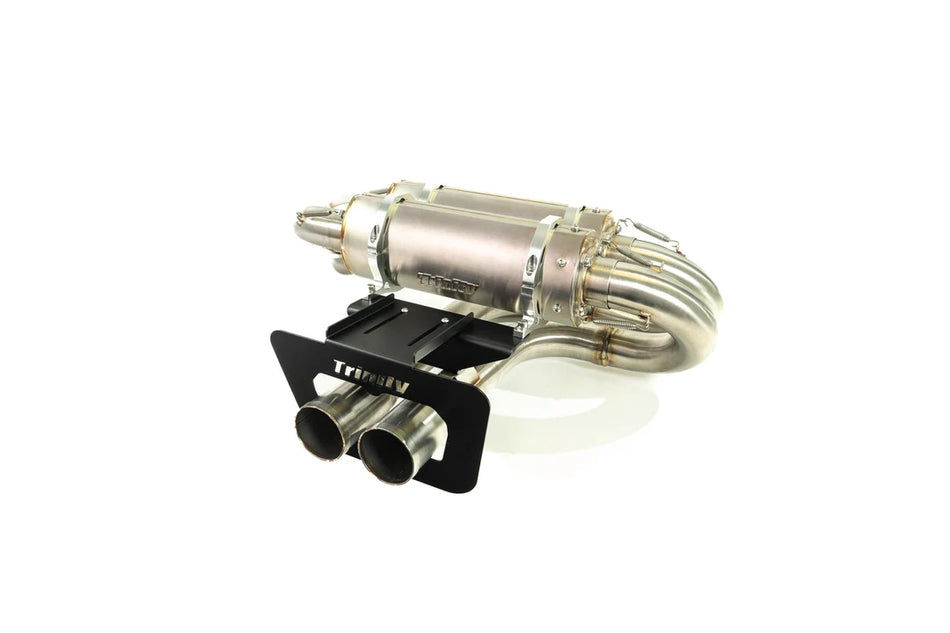 Trinity Racing Dual Exhaust Slip On - Can-Am Maverick R 4