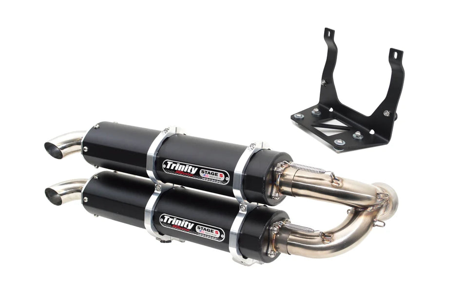 Trinity Racing Dual Exhaust Slip On - Can-Am Maverick X3 / R / RR
