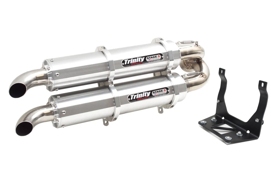 Trinity Racing Dual Exhaust Slip On - Can-Am Maverick X3 / R / RR