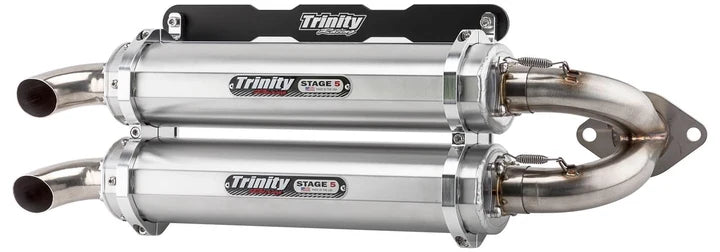 Trinity Racing Dual Exhaust Slip On - Polaris RS1