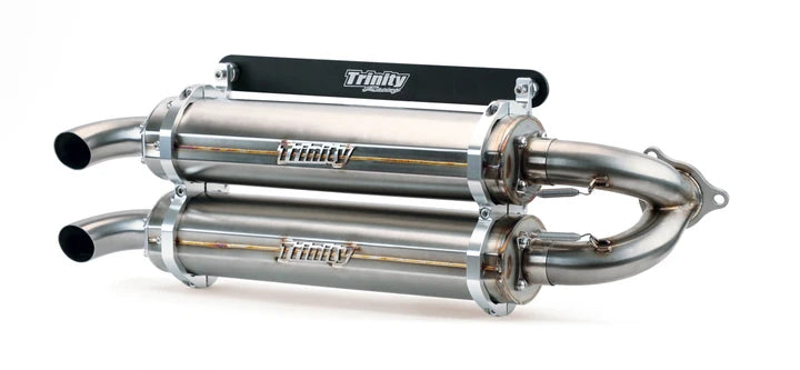 Trinity Racing Dual Exhaust Slip On - Polaris RZR XP Turbo / Turbo S