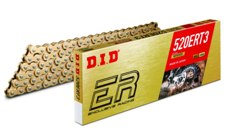 DID Racing 520ERT3 Non-Sealed Chain Gold 520 x 118RB