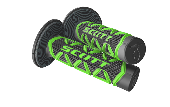 Scott Diamond Twist MX Grips Donut Black Green